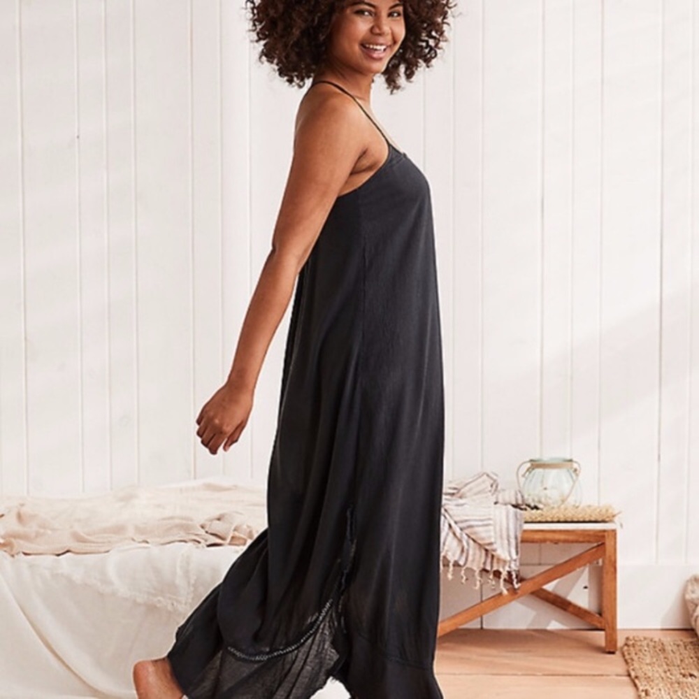 Aerie small gray maxi dress